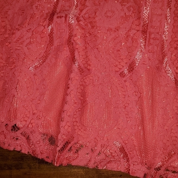 Maurices coral sleeveless lace dress Size 24 NEW - Picture 5 of 15